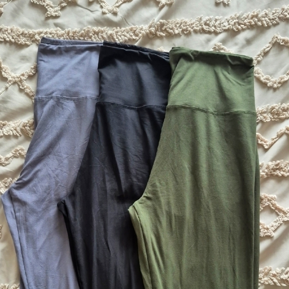 Set of Three High-Waisted Leggings